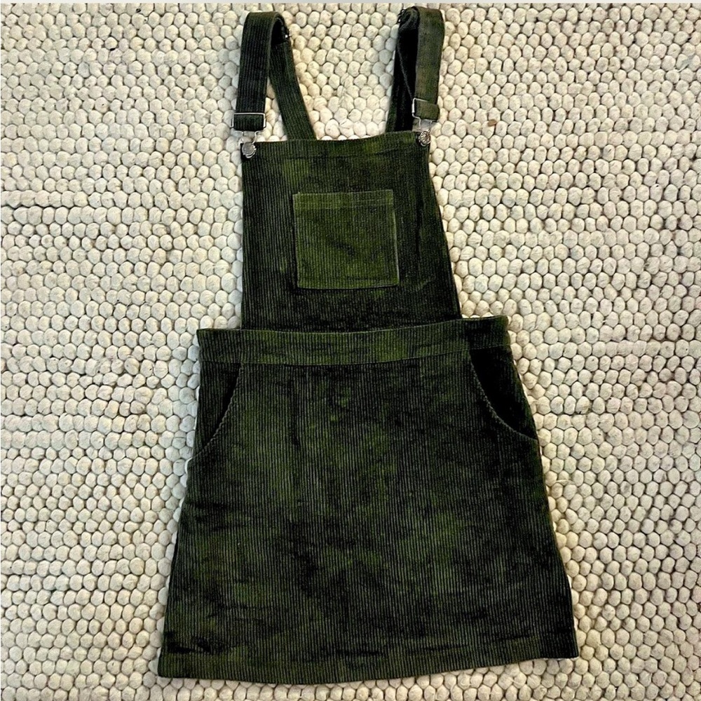 NEW Umgee Gray Green Corduroy Dress Size S
